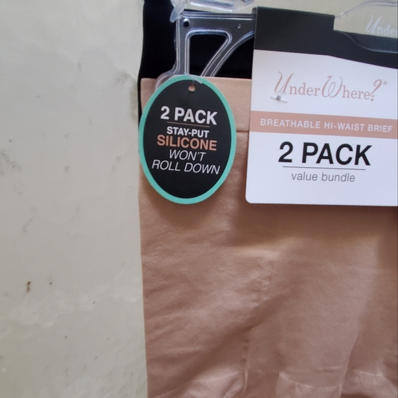 NWT UnderWhere 2Pk Breathable Hi-Waist Brief; Firm Control. Medium Sz. $35. - Picture 6 of 9